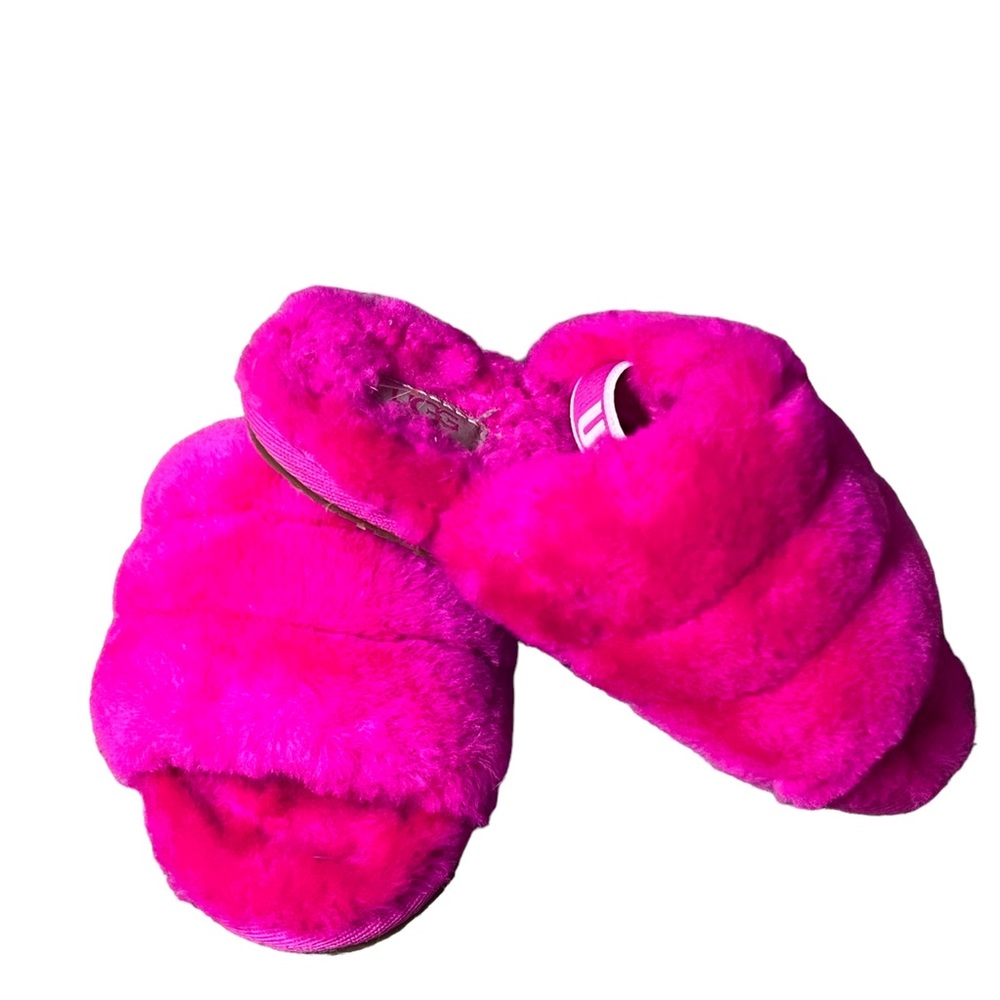 Pink Ugg Fluff Slide